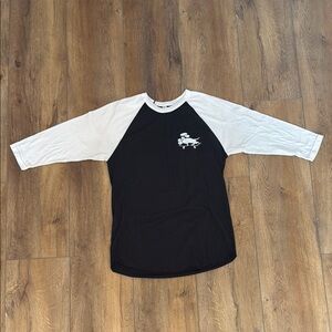 Bean Goods Black and White Raglan T-Shirt
